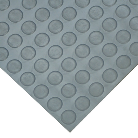 Goodyear Coin-Pattern Rubber Flooring -- 3.5mm X 36 X 6ft - Dark Gray