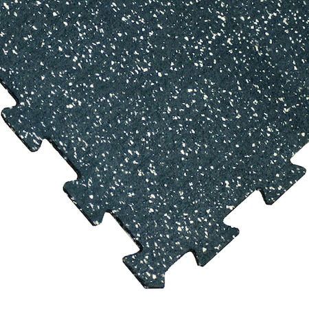 Goodyear ReUz Rubber Tiles -- 6mm X 20 X 20 - Tan/White Speckle - 32 Tiles (8 X 4 Packs)