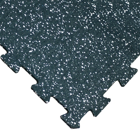 Goodyear ReUz Rubber Tiles -- 6mm X 20 X 20 - White Speckle - 16 Tiles (4 X 4 Packs)