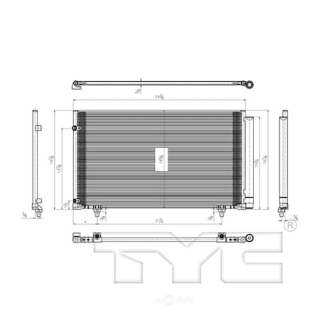 A/C Condenser, 3869