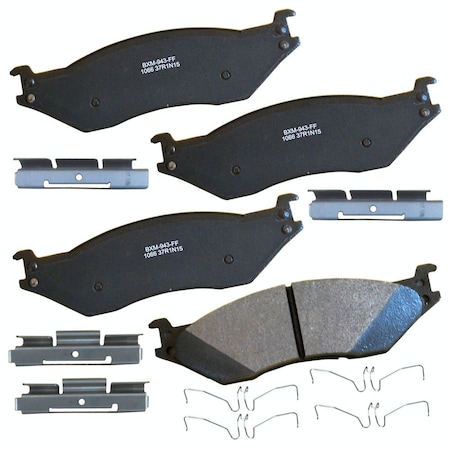 Stop Semi-Metallic Disc Brake Pad - Rear, SBM1066