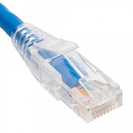 PATCH CORD CAT5e CLEARBOOT 10FT 25PK BLUE