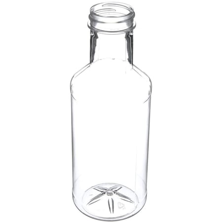 16 Oz Clear PET Plastic Round Carafe/Decanter- 38-400 Neck Finish