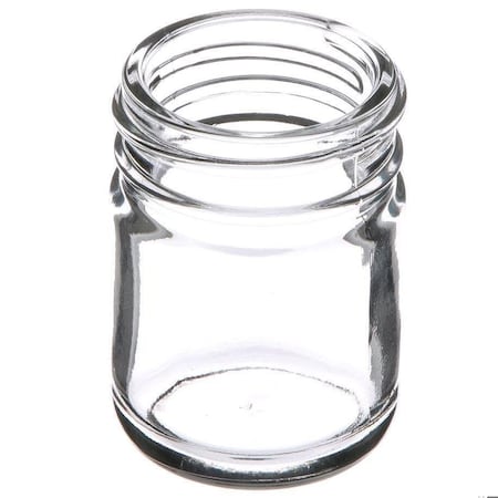 1 Oz Glass Jar, Round, Clear, 38-400 Gpi Finish Straight Sided Slim Cream