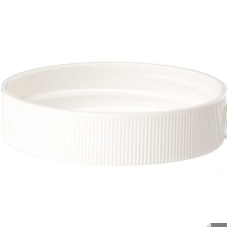 70-450 White P/P Continuous Thread Closure, Unlined Land Stacking Feature, Ribbed Skirt, Mat