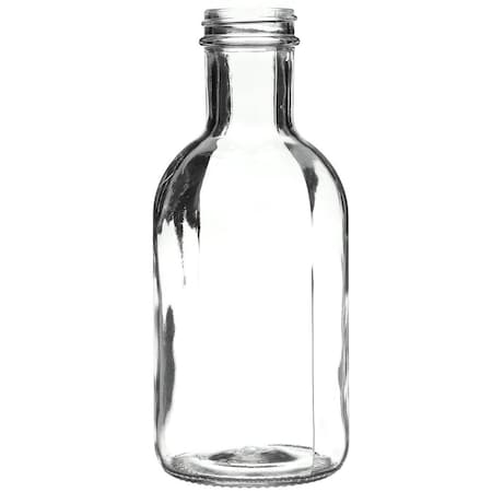 16 Oz Clear Glass Carafe/Decanter Round Bottle- 38-405 Neck Finish