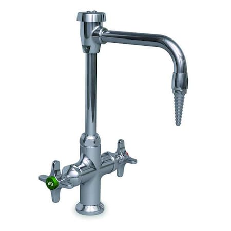 Manual Single Hole Mount, 1 Hole Laboratory Faucet, Polished Chrome Plated