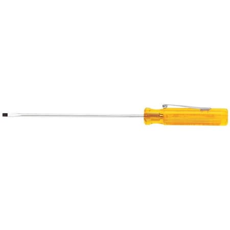 Pocket Clip Slotted Screwdriver 1/8 In Round