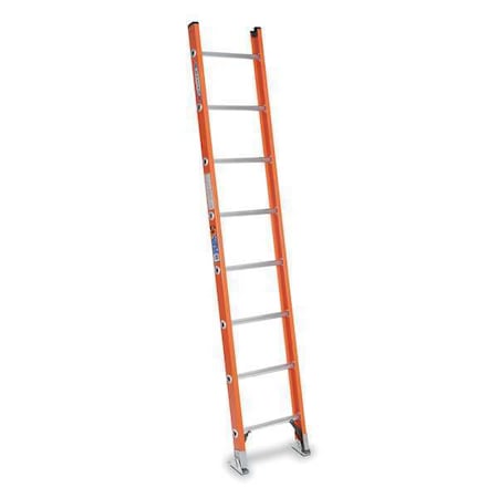 Straight Ladder, Fiberglass, 300 Lb Load Capacity