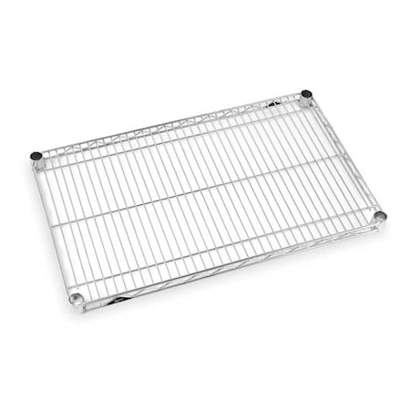 Wire Shelf, 18D X 60W X 1-1/8H, Silver