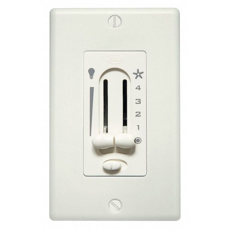 Fan Speed And Light Control,White,Wall