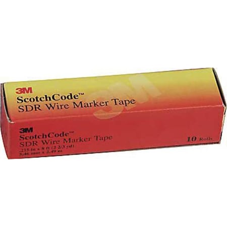 Wire Marker Tape Refill Roll,PK50, SDR-C