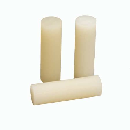 Hot Melt Adhesive, Off-White, 1 In Diameter, 3 In Length, 30 Sec Begins To Harden