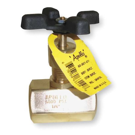 Globe Valve,1/2 In.,FNPT,Brass