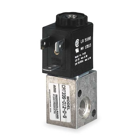 Solenoid Air Control Valve,1/8 In,12VDC