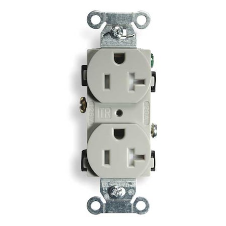 20A Duplex Receptacle 125VAC 5-20R GY