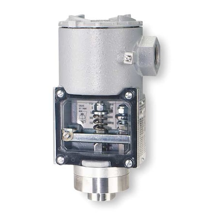 Pressure Switch, (1) Port, 1/2 In FNPT, SPDT, 20 To 250 Psi, Standard Action