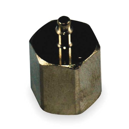 1/4 FNPT X 1/8 Barb Nickel Brass Straight Connector