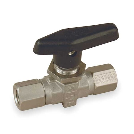 1/4 FNPT Stainless Steel Ball Valve Inline