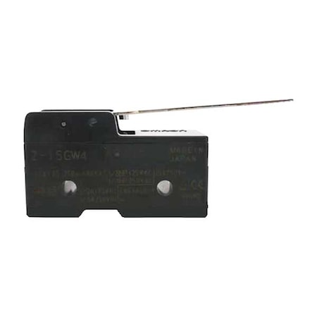 Industrial Snap Action Switch, Hinge, Lever Actuator, SPDT, 15A @ 480V AC Contact Rating