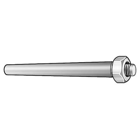 Taper Pin,Threaded,Steel,#4 X 2,PK5