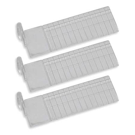 Short Drawer Dividers,2-1/4 In H,Clr,PK3