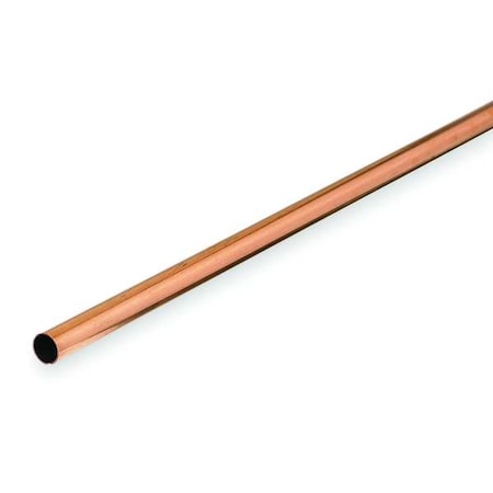 Straight Copper Tubing, 7/8 In Outside Dia, 5 Ft Length, Type L