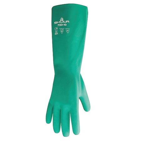 13 Chemical Resistant Gloves, Nitrile, 7, 1 PR