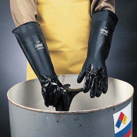 18 Chemical Resistant Gloves, Neoprene, 9, 1 PR