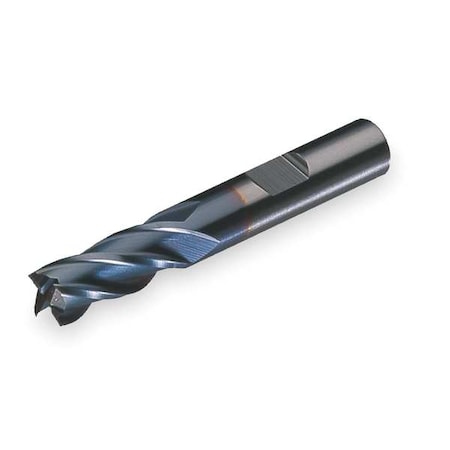 4-Flute HSS Center Cutting Square Single End MIll Cleveland HG-4C-TC TiCN 7/16x1/2x1-3/4x3-3/4