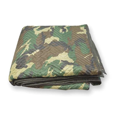 Quilted Moving Pad,72 In. L,Camo,PK12