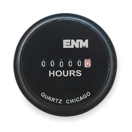 Hour Meter,Electrical,2.31 In,Round