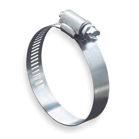 Hose Clamp, 2 To 4 In, SAE 56, SS, PK10, Screw Size: 5/16 In