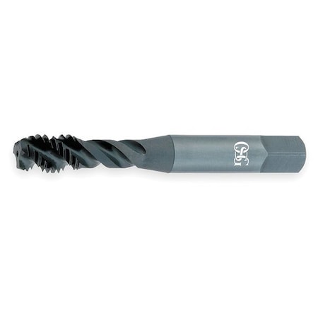 Spiral Flute Tap, M12-1.75, Bottoming, Metric Coarse, 3 Flutes, Oxide