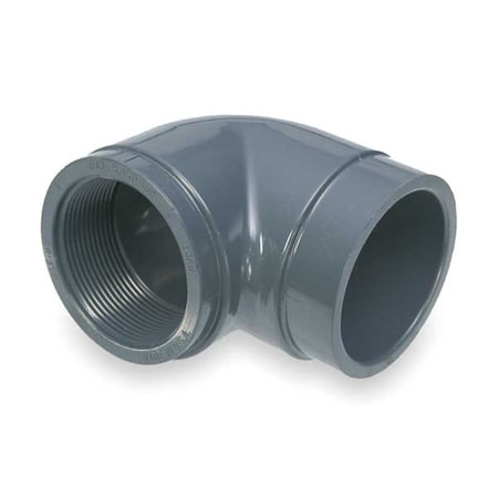 PVC Elbow, 90 Degrees, FNPT X Socket, 1-1/4 In Pipe Size