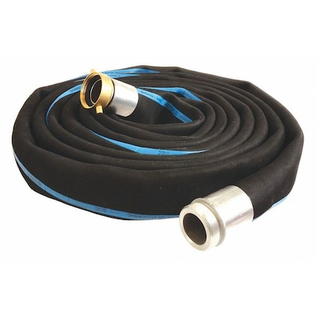 Water Hose,1-1/2 ID X 50 Ft.,Black