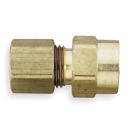1/2 Compression X 3/8 FNPT Brass Connector 10PK