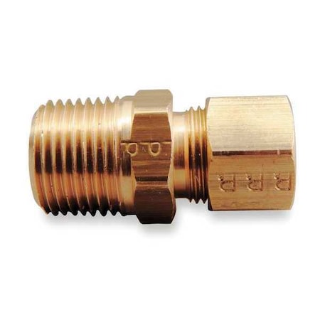 1/2 Compression X MNPT Brass Connector 10PK