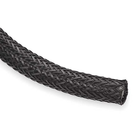 Braided Sleeving,1.250 In.,10 Ft.,Black