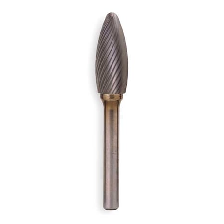 Carbide Bur,Flame,5/16 In