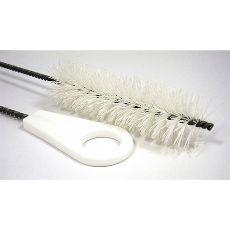 Pipe Brush, 13 In L Handle, 5 In L Brush, White, Polypropylene, 18 In L Overall