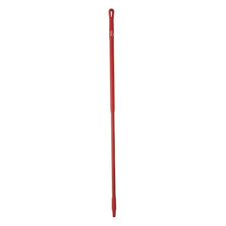59 Color Coded Handle, 1 1/4 In Dia, Red, Fiberglass