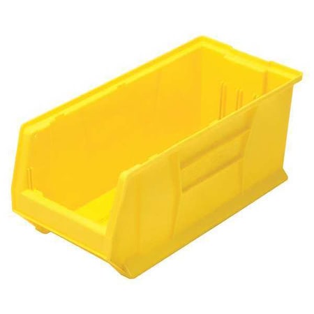 Storage Bin, Yellow, Polypropylene/Polyethylene, 23 7/8 In L X 11 In W X 10 In H