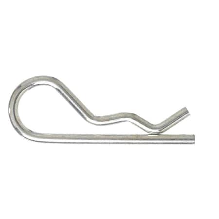 Cotter Pin, Hairpin, 3/32Dx1-5/8 L, PK25, Finish: Zinc
