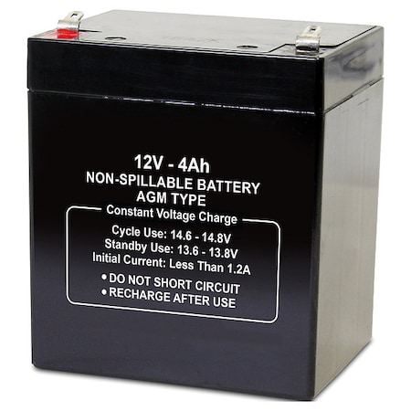 Battery,Sealed Lead Acid,12V,4Ah,Faston