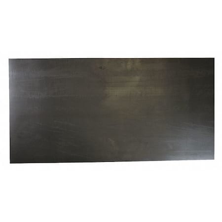 1/4 Comm. Grade Buna-N Rubber Sheet, 12x36, Black, 60A