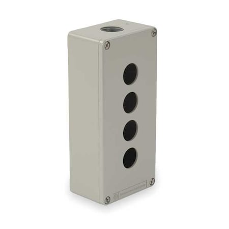 Pushbutton Enclosure,6.90 In.,4 Holes