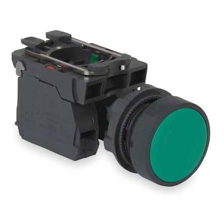 Non-Illuminated Push Button, 22 Mm, 1NO/1NC, Green