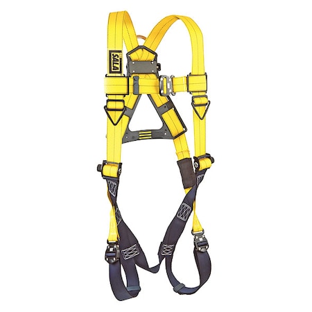 Full Body Harness, Vest Style, Universal, Repel(TM) Polyester, Yellow
