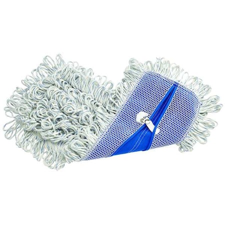 18 In L Finish Mop, Looped-End, White